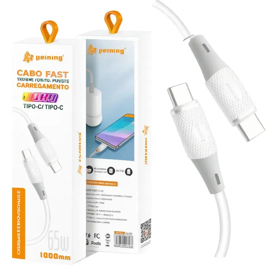 Cabo de Dados 1m Essencial | Para iPhone, Android & USB-C