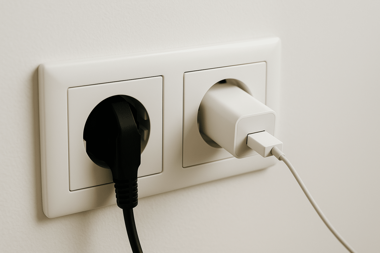 Quando o carregador fica na tomada gasta energia