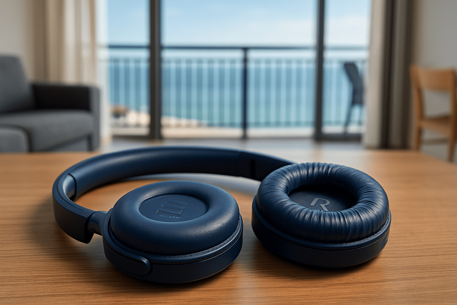 Fones supra-auriculares mostrando o design on-ear