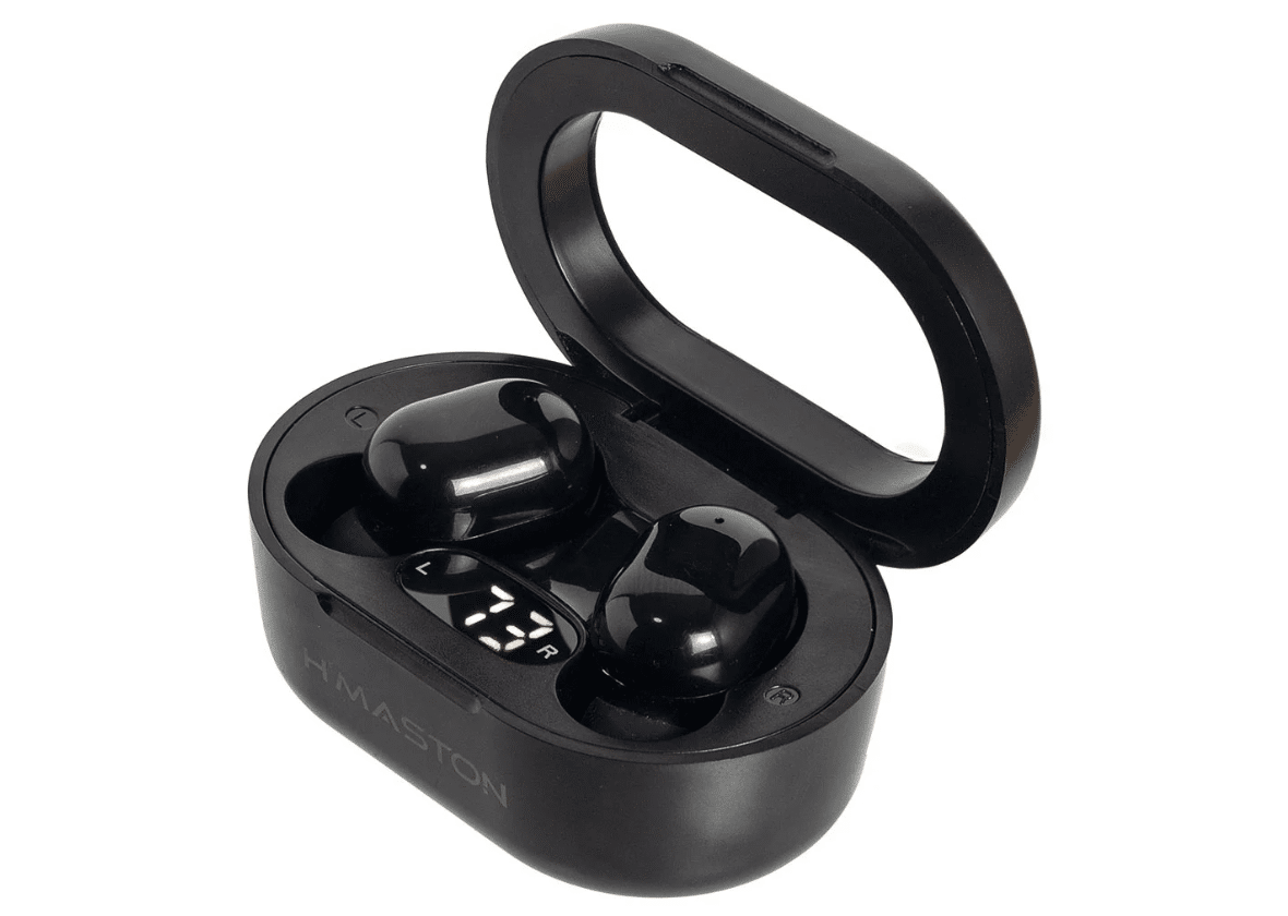 H'maston TWS F911 com Bluetooth 5.3 e cancelamento de ruído