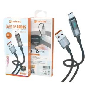 Cabo 2m Reforçado - Para iPhone, Android & USB-C - USB-A para USB-C